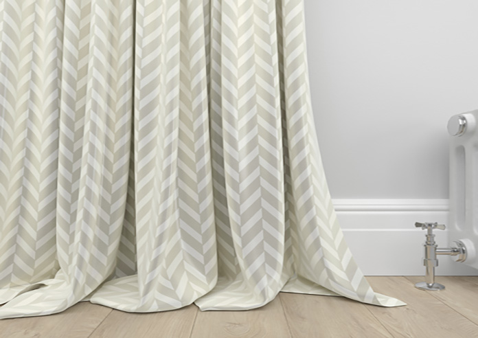 Chevron Stripe, Taupe - Made to Measure Curtains - Image 6